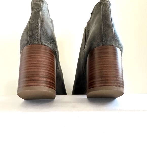 BC BORN IN CALIF DEPTH MARBLED FAUX NUBUCK POINTED-TOE BLOCK HEEL ANKLE BOOT Sz9 - Picture 10 of 14